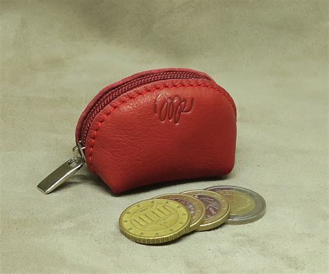 small coin purse with zipper.